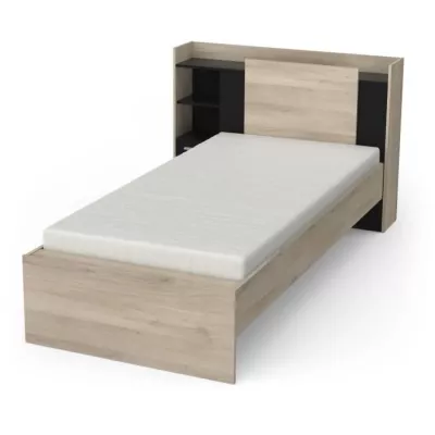 Children's Bed LIFE - Chene/Black Decor - Storage - DEMEYERE