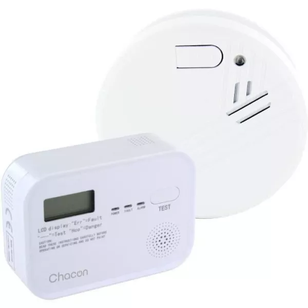 CHACON - Pack Détecteur de fumée + Co Alarm