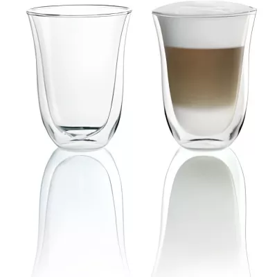 Lot de 2 tasses Latte Macchiato - DELONGHI - 22 cl - Double parois