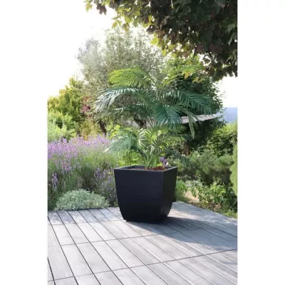 Jardinière Diva Stone 42 L - Design Vagues - Intérieur/Extérieur