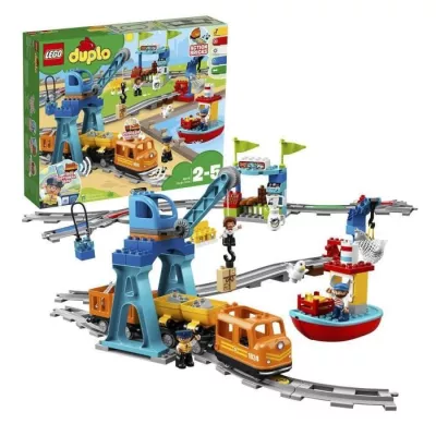 All Aboard! LEGO 10875 DUPLO Freight Train with Sound and Light - Perfect for Ages 2-5