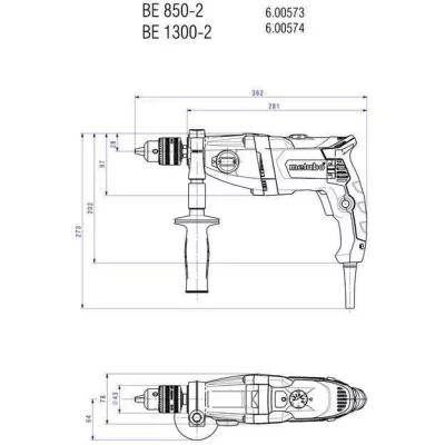 Perceuse METABO BEV 1300-2 - Compacte et Puissante