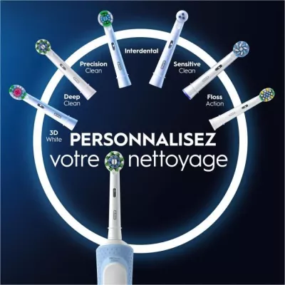 Brosse à dents électrique ORAL-B Vitality Pro - 3 modes - Bleue