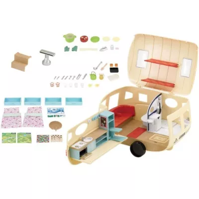 Figurines miniatures SYLVANIAN FAMILIES - La caravane de luxe