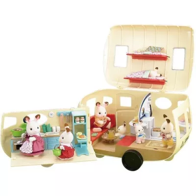 Figurines miniatures SYLVANIAN FAMILIES - La caravane de luxe