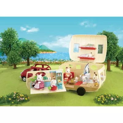 Figurines miniatures SYLVANIAN FAMILIES - La caravane de luxe