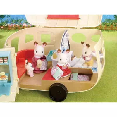 Figurines miniatures SYLVANIAN FAMILIES - La caravane de luxe