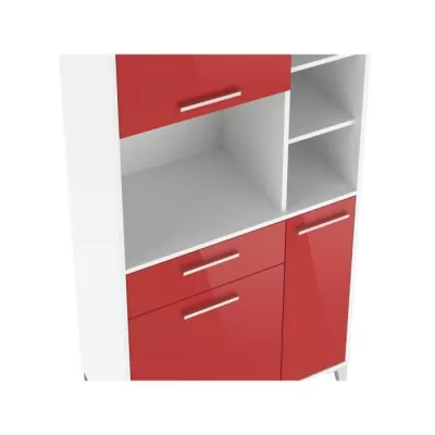 Buffet de cuisine ECO L 80 cm - Rouge brillant responsable