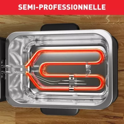 Friteuse semi-pro TEFAL 2400W, 3L, Thermostat réglable