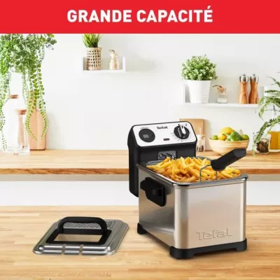 Friteuse semi-pro TEFAL 2400W, 3L, Thermostat réglable