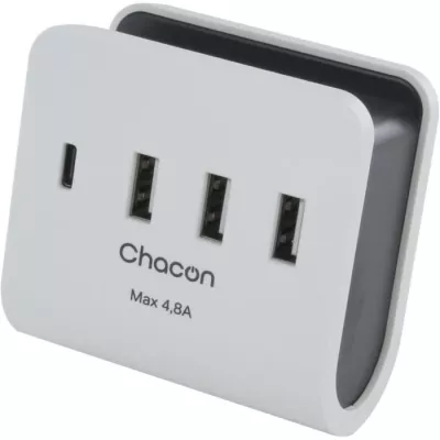 Chargeur secteur - CHACON - 40030 - 3 USB-A + 1 USB-C