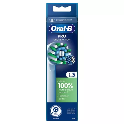 Oral-B CrossAction Cross Action 3 pièce(s) Blanc