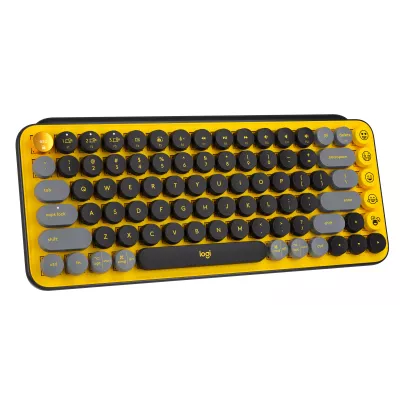 Logitech POP Keys Wireless Mechanical Keyboard With Emoji Keys clavier Universel RF sans fil + Bluetooth AZERTY Français Noir,