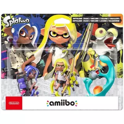 Figurine Amiibo - Octaling, Inkling & Salmioche • Collection Splatoon