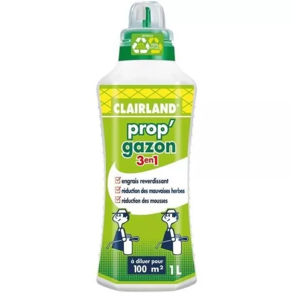 Prop'Gazon 3 in 1 liquid lawn fertilizer - concentrated 1 l