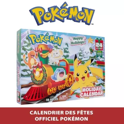 Calendrier de l'Avent Pokémon - BANDAI - 24 figurines inédites - Pour enfant a partir de 4 ans - Figurines aléatoires