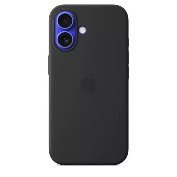 APPLE iPhone 16 - Coque en silicone avec MagSafe - Black