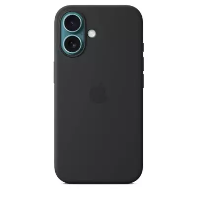 APPLE iPhone 16 - Coque en silicone avec MagSafe - Black