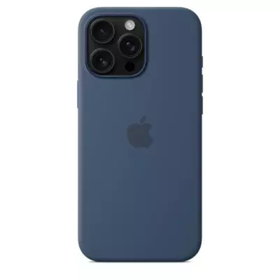 APPLE iPhone 16 Pro Max - Coque en silicone avec MagSafe - Denim