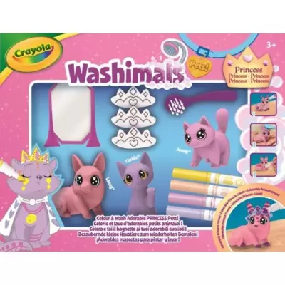 Coloriage - CRAYOLA - Washimals Pastel Princess Pets - Animaux pastels