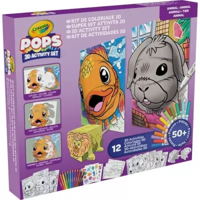 Creative - CRAYOLA - POPS 3D Color Pops Gift Set - Over 12 Activities