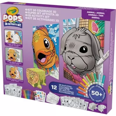 Creative - CRAYOLA - POPS 3D Color Pops Gift Set - Over 12 Activities