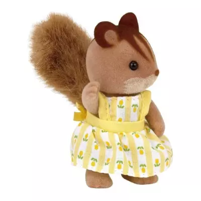 Red squirrel family - SYLVANIAN FAMILIES - Miniature character - M