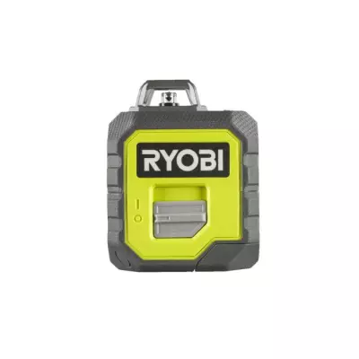 RYOBI - Laser 360° vert - portée 25 m - précision +/- 0,5 mm - Livré avec une canne télescopique, une pochette, 4 piles - R