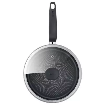 TEFAL Primary Sauteuse 24 cm + couvercle verre, Induction, Revetement antiadhésif, Acier inoxydable haute qualité E3093204