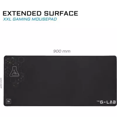 Tapis de Souris - XXL - The G-Lab - PAD SELENIUM - 900x400x4mm - Noir