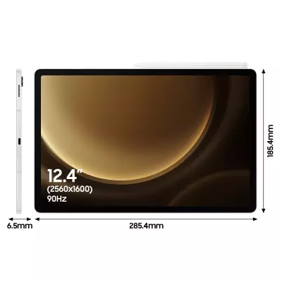 Samsung SM-X610NZSAEUB tablette Samsung Exynos 128 Go 31,5 cm (12.4") 8 Go Wi-Fi 6 (802.11ax) Android 13 Argent