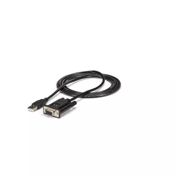 StarTech.com Câble Adaptateur USB vers RS232 Série - Câble DB9 Série DCE avec FTDI - Null Modem - USB 1.1 / 2.0 - Alimenté par