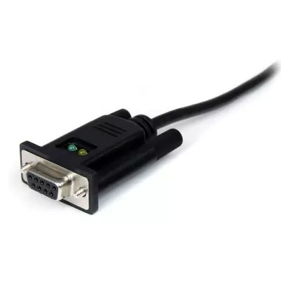 StarTech.com Câble Adaptateur USB vers RS232 Série - Câble DB9 Série DCE avec FTDI - Null Modem - USB 1.1 2.0 - Alimenté par