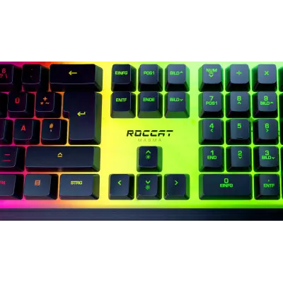 ROCCAT Magma clavier Jouer USB AZERTY Français Noir