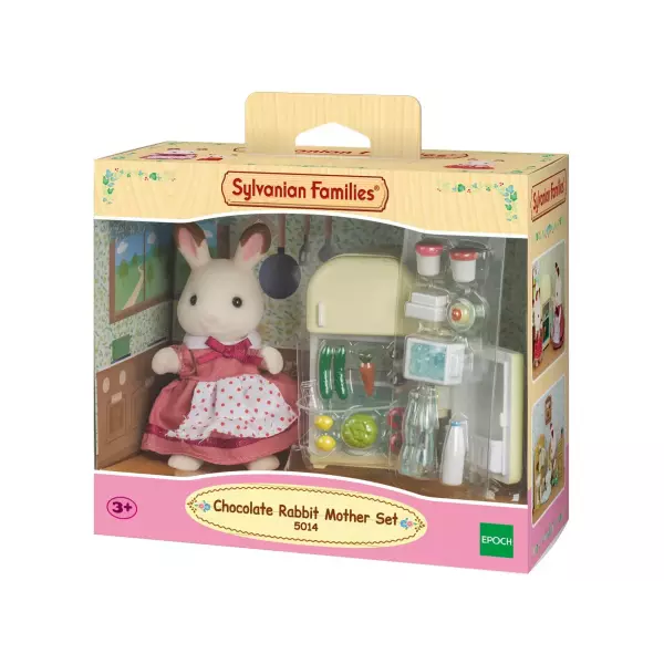 Sylvanian Families La maman Lapin Chocolat et réfrigérateur