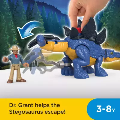 Fisher-Price Imaginext – Jurassic World – Stégosaure et le Dr Grant