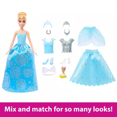 Disney Princess Disney – Princesses Disney – Poupée Cendrillon Royal Fashion Reveal