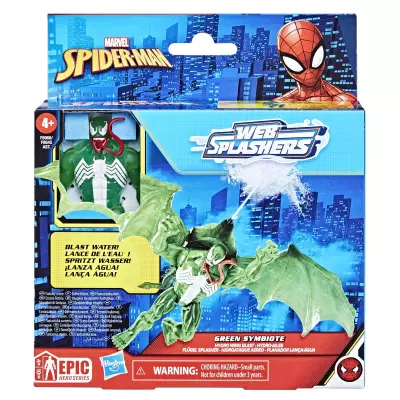 Marvel Spider-Man Epic Hero Series Web Splashers Green Symbiote Hydro-Ailes