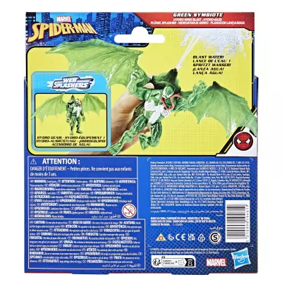 Marvel Spider-Man Epic Hero Series Web Splashers Green Symbiote Hydro-Ailes