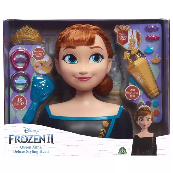 Disney Princess La Reine des Neiges 2 - Tête à Coiffer Deluxe - Anna