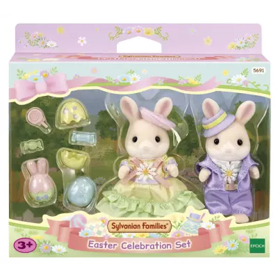 Sylvanian Families La chasse aux œufs des frères et sœurs Lapin Marguerite