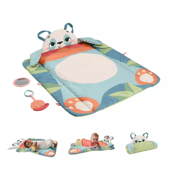 Fisher-Price – Tapis d’éveil Panda à Rouler