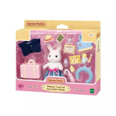 Sylvanian Families La maman Lapin neige et sa valise de weekend