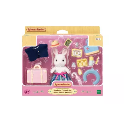 Sylvanian Families La maman Lapin neige et sa valise de weekend