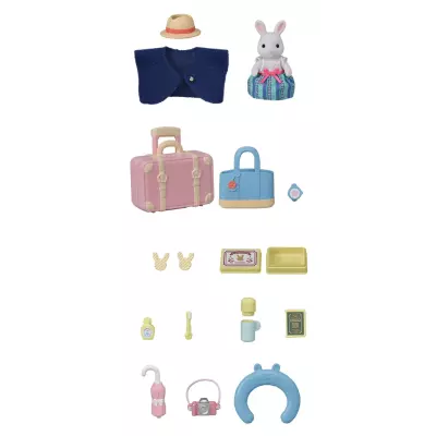 Sylvanian Families La maman Lapin neige et sa valise de weekend