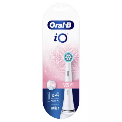 Oral-B iO Gentle Care 80346671 tête de brosses 4 pièce(s) Bleu, Blanc