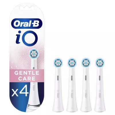 Oral-B iO Gentle Care 80346671 tête de brosses 4 pièce(s) Bleu, Blanc