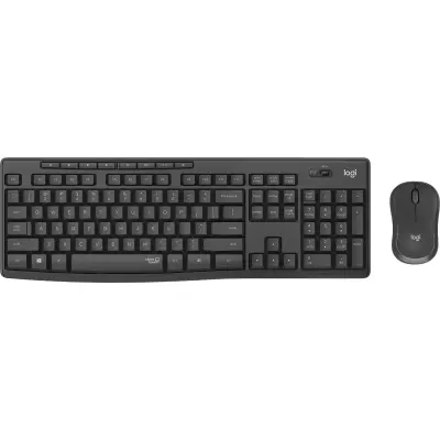 Logitech MK295 Silent Wireless Combo clavier Souris incluse Bureau RF sans fil AZERTY Français Graphite