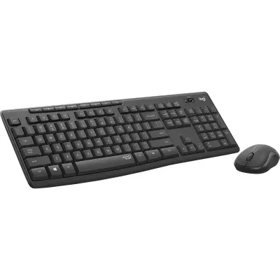 Logitech MK295 Silent Wireless Combo clavier Souris incluse Bureau RF sans fil AZERTY Français Graphite