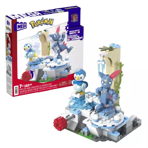 MEGA Pokémon – Coffret de construction Tiplouf et Farfuret à la neige